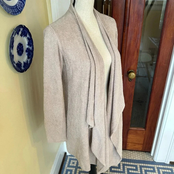 Barefoot Dreams | Bamboo Lite Chic Open Front Drape Cardigan - Picture 3 of 9